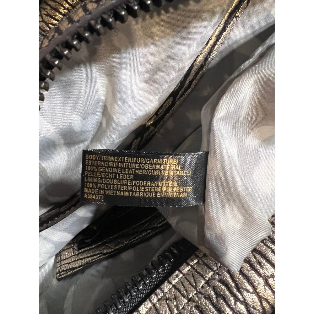 Aimee Kestenberg Leather Shoulder Bag Rose Gold/Black 2 Handles Or Strap A384377 - Picture 12 of 12